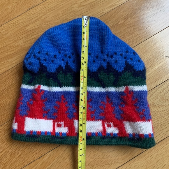 Murray Merkley Kids Wool Knit Ski Winter Cap Hat Small Unisex Pure Multicolor - Picture 8 of 10
